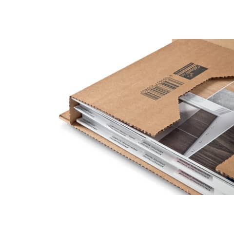 Scatola fustellata ColomPac in cartone ondulato f.to 38x26,5x10 cm avana CP020.12